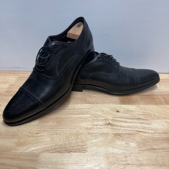 To Boot New York Black Leather Oxfords - Picture 1 of 8